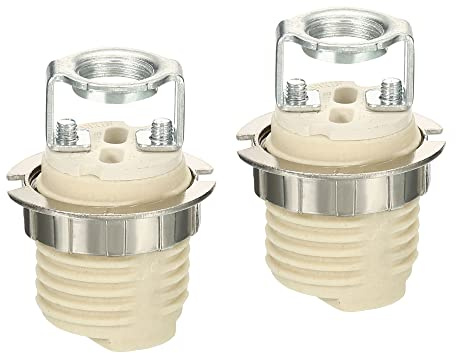 PATIKIL 2Pack G9 Licht Basis Steckdose Kit Keramik Lampensockel Weiß | mit Hilfswerkzeug