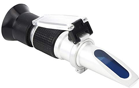 Lwuey Professional 90% Brix Refractometer with ATC, No Battery Digital Sugar Tester for Home Brewing Wine Honey Maple Syrup