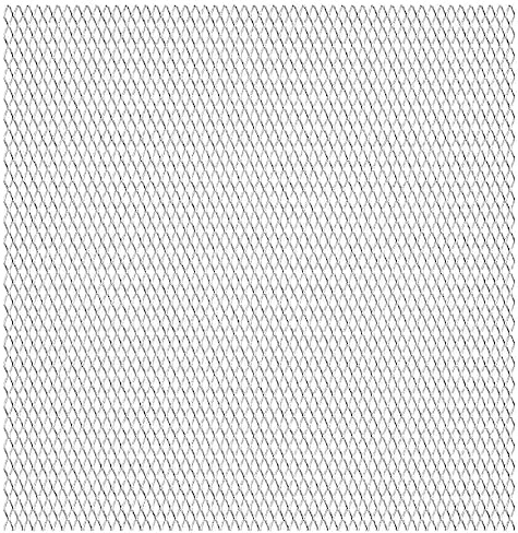 Tino Tech Griglia metallica in acciaio inox, 50 x 50 cm, 20 x 10 x 2 mm, griglia in acciaio inox, griglia in metallo, per la costruzione di una recinzione, gabbia animale, resistente alla corrosione