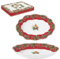 Easy Life PLANO DE SERVICIO OVAL 30X21 CM DE PORCELANA EN CAJA DE REGALO CRISTMAS BERRIES