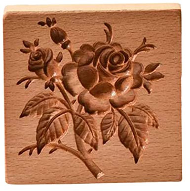 Weihnachts-Ausstechformen, Weihnachts-Plätzchenformen aus Holz, 3D-Blumen-Pressstempel-Keksausstecher zum Backen, Herbst-Keksausstecher mit geschnitztem Ausstecher, Thanksgiving-Ausstechformen