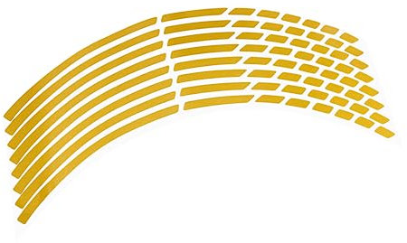 SOLUSTRE Rad Hun Aufkleber Reflektierende Aufkleber Auto Aufkleber Auto Klebeband Reifenaufkleber Felgenband Aufkleber Für Autos Autostreifen -Reflektor Yellow
