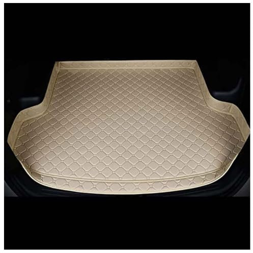 JINLINGNB Kofferraum Schutzmatte Kofferraummatten für Opel Meriva (B) 2010-2017, Wasserdichtes AntiRutsch Schutzpolster Innenausstattung ZubehöR,A/Beige