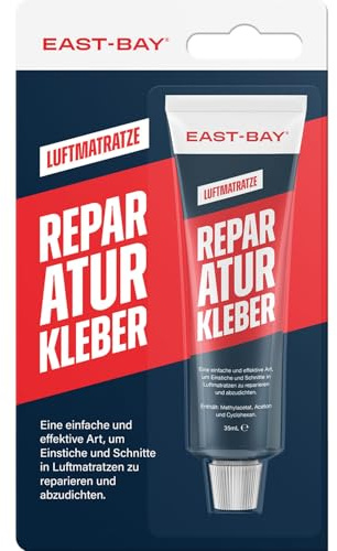 East Bay Luftmatratzen-Reparaturset | Reparaturkleber für Luftmatratzen | Gummi-Flüssigreparaturset | Extrem starker PVC-Kleber | Benutzerfreundlich, schnelle Reparatur und hohe Haltbarkeit