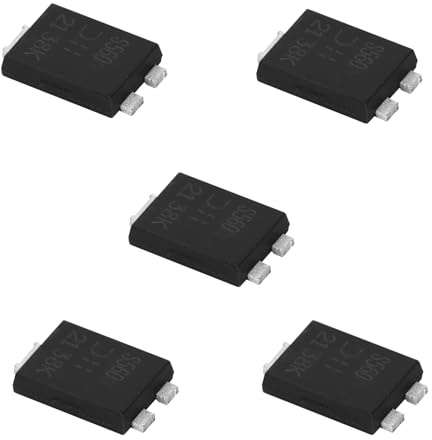 5 pezzi diodi Schottky a 2 pin DI-5 raddrizzatore 60V 5A PDS560-13 | Per elettronica automobilistica, apparecchiature inverter, interruttori elettrici