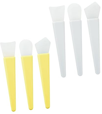 VICASKY Juego de 2 Brochas de Silicona para Mascarillas Faciales, Diseño Ergonómico y Fácil de Llevar, Adecuado para Cuidado Facial y Viajes