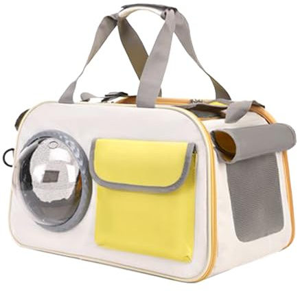 Kleine Transporttasche für Katzen, Luftpolstertasche für Kätzchen – Atmungsaktiver Katzen-Transporter mit Schulter für Flugzeug, Outdoor, Camping, Motorrad, Reisen, Schule, Auto, Krankenhaus