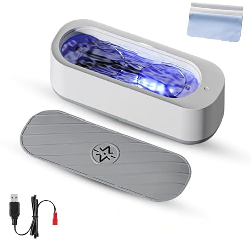 Clean Pod Pulitore ad ultrasuoni CleanPod Pulitore per gioielli portatile senza fili Pulitore ad ultrasuoni professionale con un solo pulsante - Pulizia potente per anelli, collane, occhiali