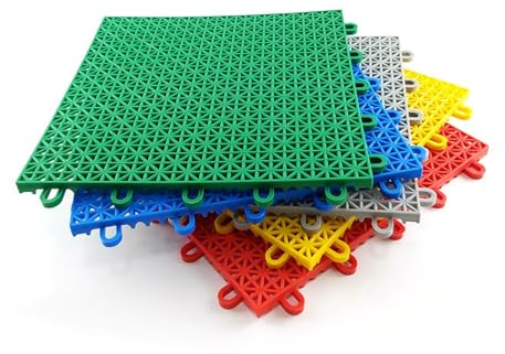 Paneles Decorativos Antifugas for Ventanas, Baldosa/Loseta para Exteriores - Fabricado En Plástico, Desmontable Y Antideslizante, para Balcones Escaleras Valla Jaula(Green,3 PCS)