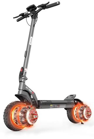 Doppel-oder Einzelmotor E Scooter mit Straßenzulassung Max 80KM Reichweite,10 Zoll Offroad Reifen Elektroroller Erwachsene 48V 15Ah E-Roller mit Sechs komfortable Stoßdämpfer für Erwachsene bis 150 kg