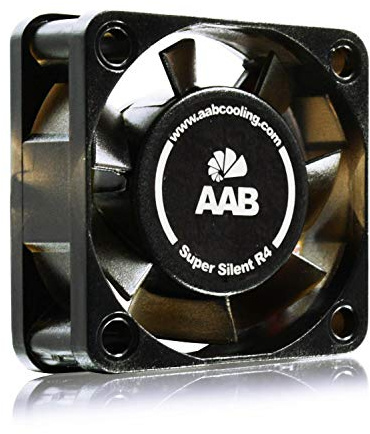 AABCOOLING Super Silent R4 leiser und effizienter 40 mm Gehäuselüfter mit 4 Anti-Vibration-Pads, Silent Lüfter, Mini-Ventilator, Kühlerlüfter, 3D Drucker