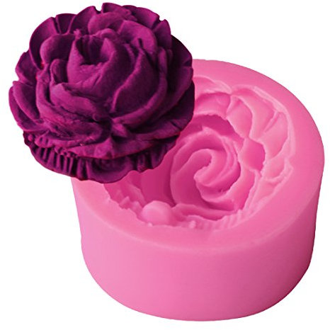 UU19EE 3D Silikon Backform Rose Blume Silikon Form Fondant Geschenk Dekorieren Schokolade Cookie Seife Polymer Clay Harz Backformen