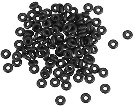 Sourcingmap, O-ring in gomma nitrilica, diametro 6 mm, diametro 2 mm, spessore 2 mm, guarnizione di tenuta metrica Buna-N, confezione da 250