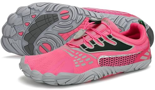 SAGUARO Unisex barfotaskor, trailskor, snabbtorkande vattensportskor, storlek 36–47, 057 rosa, 36 EU