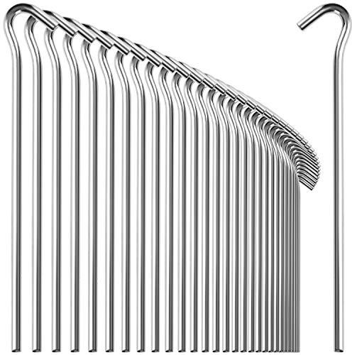 com-four® 36x Zelt-Heringe aus Stahl 23cm x Ø 7mm - Heavy-Duty - extra Dicke Erdnägel für Camping, Outdoor, Zelten, Angeln und Festivals - für normalen und harten Boden, besonders robuste Heringe