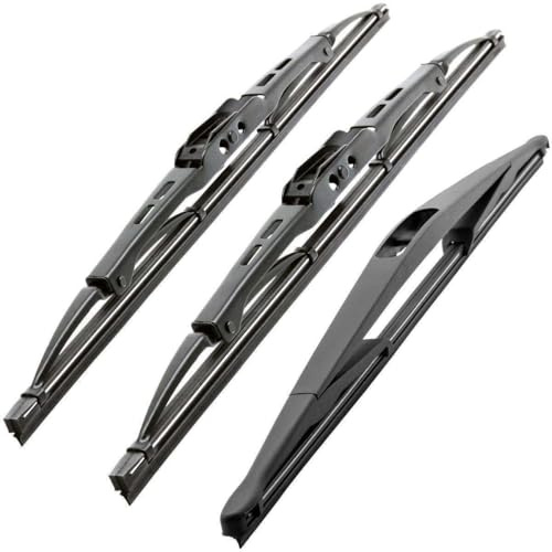Recambo SCHEIBENWISCHER VORNE + HINTEN kompatibel für NISSAN MICRA | Typ K12 | BJ 2002-2010 (3er Set: 525mm / 450mm / 400mm)