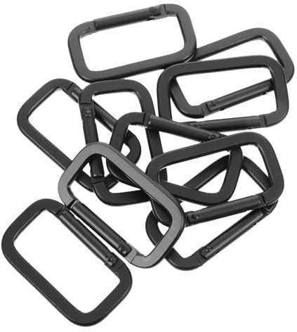 BESPORTBLE 10stücke Multifunktionale -schnallen Aluminiumlegierung Für Outdoor Und Camping Leichte Karabiner Für Rucksack -projekte Und Haustierleinen
