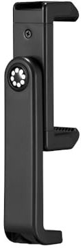 JOBY Attacco GripTight 360 Phone, Attacco per Smartphone Compatto e Durevole con Filetto da 1/4-20” e Doppio Attacco a Slitta per Accessori, Adatto a Smartphone da 6,7 a 8,8 cm, Nero