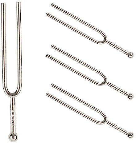 4 Stück Stimmgabel Standard A 440Hz Stimmgabel Musikinstrumente kompatibel mit Violine Gitarre Stimmgerät