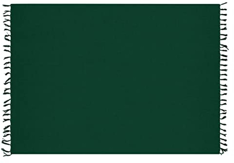 Ciffre Großer XL Pareo Sarong Tuch Damen Herren - Wickelrock Strand - Strandtuch Blickdicht als Wickeltuch oder Handtuchkleid und Wickelkleid Unisex Frauen und Männer - mit Schnalle einfarbig