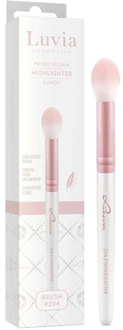 Professioneller Make-up Pinsel Luvia, Highlighter Schminkpinsel, runder Pinsel, veganer Kosmetikpinsel, 204 // Highlighter - Candy