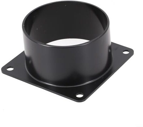 EpheyFIF Kanalverbinderflansch, 75–120 mm ABS-Wandflanschverbinder, Wand-Luftschlauch-Flansch, Lüftungsrohrverbinder (75 mm)