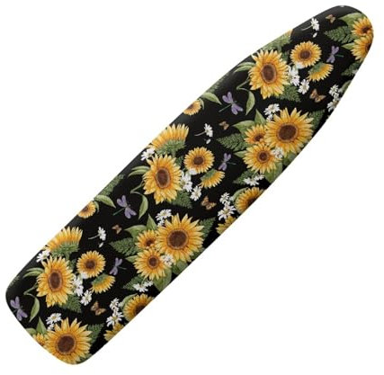 TOADDMOS Vintage Sunflower Print Elasticated Ironing Board Covers Universal Fit,Easy Fit and Scorching Resistant