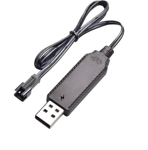 Akku-Ladekabel, USB Batterie Ladekabel ladegerät, 3,6 V, 3,7 V, für LiPo-Akkus, SM-2-Pin-Stecker, verwendet auf RC Toys ferngesteuerten Spielzeugen, Autos, Tanks, LKWs, Zügen, Booten