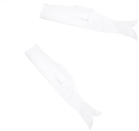 OFFSCH 2 Stück Japanischer Karpfen Windsack 70cm Leer Leinwand Selbstgemacht Kinder Basteln Garten Deko Innen Außen