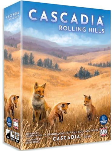 Alderac Entertainment | Cascadia Rolling Hills Brettspiel auf Englisch für die ganze Familie | Strategiespiel mit Würfeln für 1-4 Spieler | Die Tierwelt des Pazifischen Nordwestens