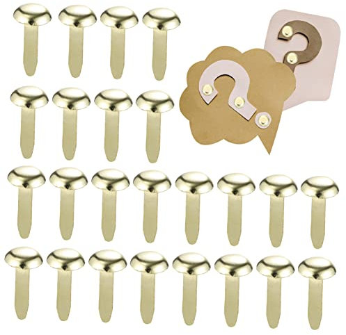 TOPPERFUN 300stücke Metall-brads Eisen-brads Brads-Werkzeuge Brads-stifte Brads-nagler Für Papierbasteleien Metallverschlüsse Eisenverschlüsse Brads-verschlüsse