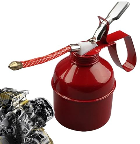 Distributeur de canettes d'huile moteur, pompe à huile moteur,Avec bec flexible pour huileur de pompe de conteneur d'huile de voiture | Pot de pulvérisateur de bouteille d'huile de voiture pour cami