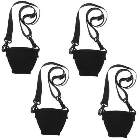 Cabilock 4sets Drinking Cup Holder Necklace Glass Cup Lanyard for Cocktails Wine Festivals Easy to Carry
