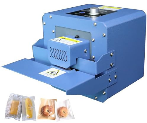 Sigillatrice Termica – Sigillatrice A Rullo Continua Automatica da 300W con Temp Regolabile, velocità di Sigillatura 5m/min per Sacchetti Alimentari, Biscotti, Cucina Domestica E Piccole Imprese