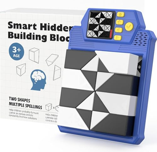 ICEKO Kreativbausteine Würfelmosaik - IQ Puzzler Pro mit 210 Herausforderungen - Logik- & Denkspiel für Kinder ab 6(auch für Erwachsene)– Fördert Kreativität, räumliches Denken & Feinmotorik