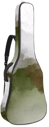 Gitarrentasche für Akustikgitarre, 101,6 cm, 104,7 cm, 1 cm dick, Schaumstoff, weich gepolstert, für Akustik-, E-Bass, klassische Gitarre, Kunst, bunte Schmetterlinge und Blumen, Mehrfarbig 09
