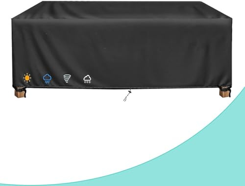 AOFOAE 190x80x115cm/LxBxH Plane Gartenmöbel Wasserdicht,Möbelabdeckungen Outdoor,Hülle Gartenmöbel,420d Reißfest Oxford Gewebe Gartengarnitur Abdeckung Für Sitzgruppe Gartentische Terrassenmöbel