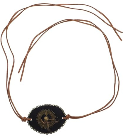 TOBBOMEY Retro Maskerade Augenklappe aus Pu Leder mit Atmungsaktivem Design und Leichtem Aluminiumlegierung Rahmen für Halloween und Cosplay Erwachsene Zufällige Farbe