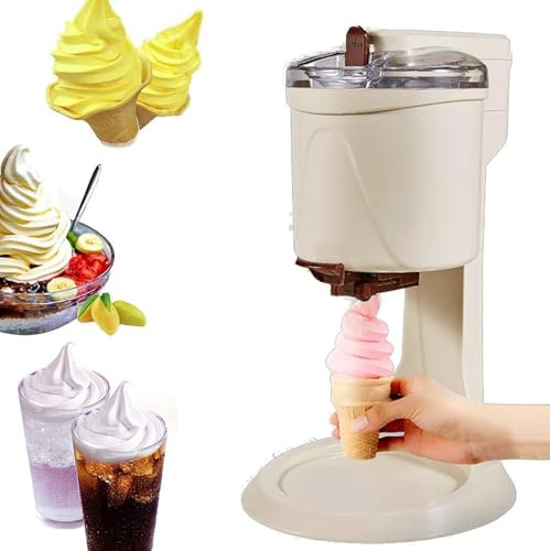 Máquina De Helados Cremosos, Mini Máquina Automática Para Helados Cremosos De Frutas Para Uso Doméstico, Producción Rápida, Capacidad 1 Litro, Revestimiento Interior Apto Para Contacto Con Alimentos