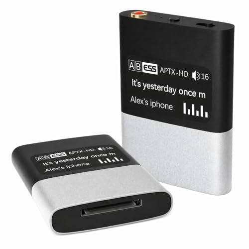 LEZIRLOA 30-poliger Bluetooth-Adapter-Receiver, kompatibel mit Bose SoundDock und iPhone-Dock-Lautsprechern, mit 3,5-mm-AUX-Kabel