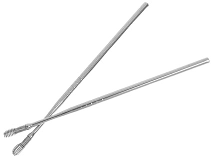 LOLIPPYY 2 St Öronrengöringsverktyg Metall Öronproppar Spiral Öronvaxborttagare