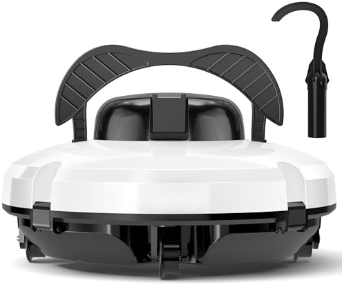 2026 Robot aspirateur de piscine sans fil pour piscine hors sol 120 minutes d'autonomie, nettoyeur de piscine automatique pour piscine creusée jusqu'à 1000 pieds carrés Robot de piscine autoparquant