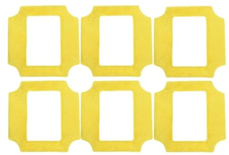 6 Uds Robot De Limpieza De Ventanas Trapeador Paño Llorón Toallitas Limpias Cuadradas Universales, Compatible Con Purerobo,W-S3 S4/3S/5 Limpiador De Ventanas De Secado Rápido
