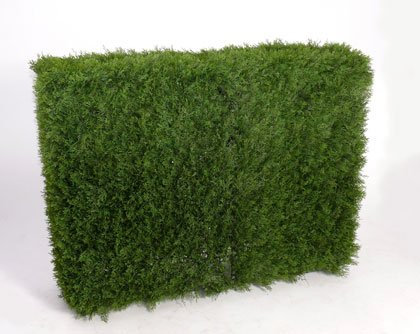 kunstpflanzen-discount.com ABVERKAUF - Zypressen Hecke, Sichtschutz mit 125x95x40cm - künstliche Sichtschutzhecke