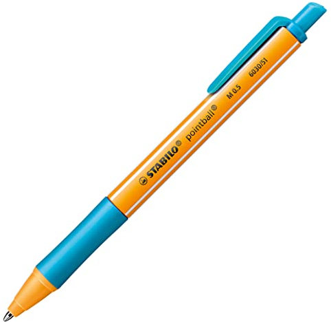 Druck-Kugelschreiber - STABILO pointball - Einzelstift - türkis