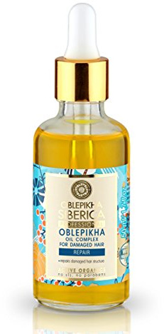 Sérum Capillaire Oblepikha Natura Siberica – Soin Fortifiant et Hydratant pour la Pousse des Cheveux – Traitement Anti Chute Naturel pour le Cuir Chevelu