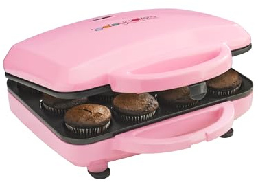 Babycakes Full Size 12 Cupcake Maker - Kitchen Appliance with Nonstick Coating & Latching Handle - Machine for Full-Sized Cupcakes - Includes Manual with Cupcake Recipes