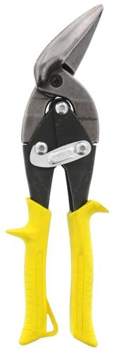 Midwest Aviation Snip Straight Cut Offset Tin Cutting Shears with Forged Blade & Kush'n-Power Comfort Grips MWT-6510S