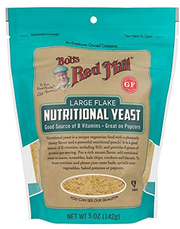 Bob's Red Mill Gluten Free Large Flake Nutritional Yeast, Resealable Stand up Bag, 5 OZ (pack of 6)