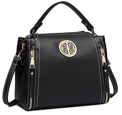 Miss Lulu Borsa da donna con impugnatura superiore Borsa a tracolla Borsa a tracolla Borsa da donna in pelle PU per lo shopping Viaggio lavoro